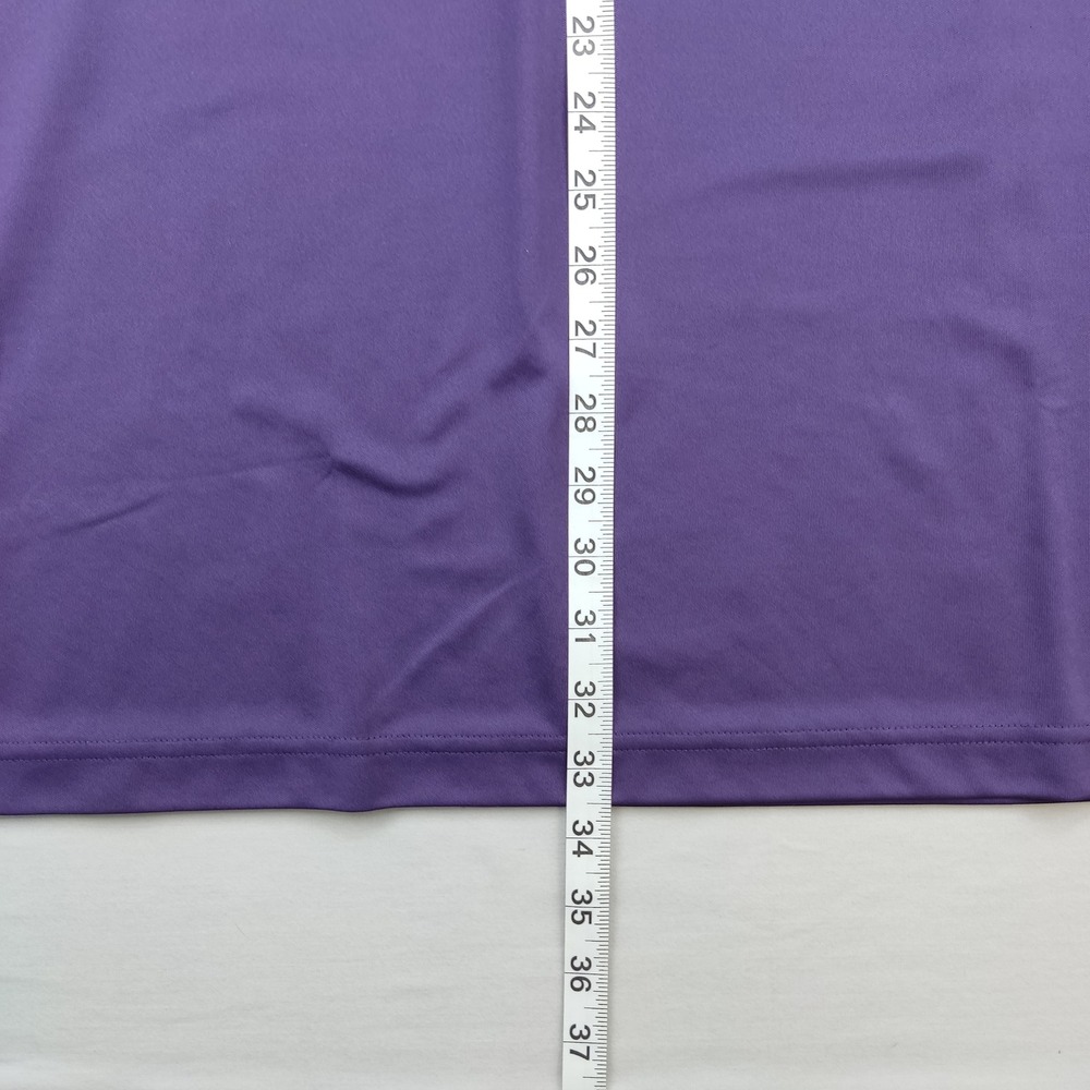 Adidas Polo Shirt Mens 2XL Purple Primegreen Golf Performance Short Sleeve - Picture 6 of 6